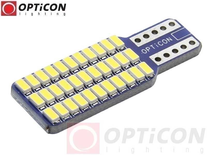 Żarówka Led W5W T10 12V DC 33x SMD 4014 Biały Neutralny 4500K OPTICON PREMIUM
