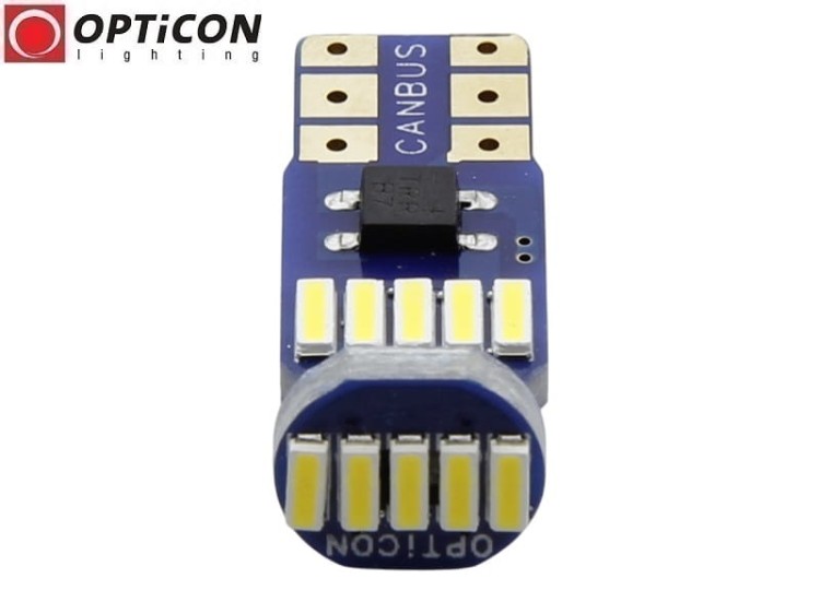 Żarówka Led W5W T10 12V DC 15x SMD 3014 Biały Neutralny 4500K OPTICON PREMIUM