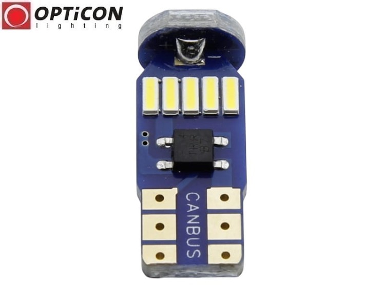 Żarówka Led W5W T10 12V DC 15x SMD 3014 Biały Neutralny 4500K OPTICON PREMIUM