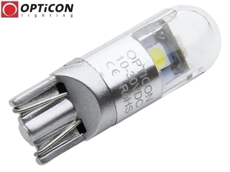 Żarówka Led W5W T10 12V DC 3x SMD3030 Biały Zimny 6000K OPTICON PREMIUM