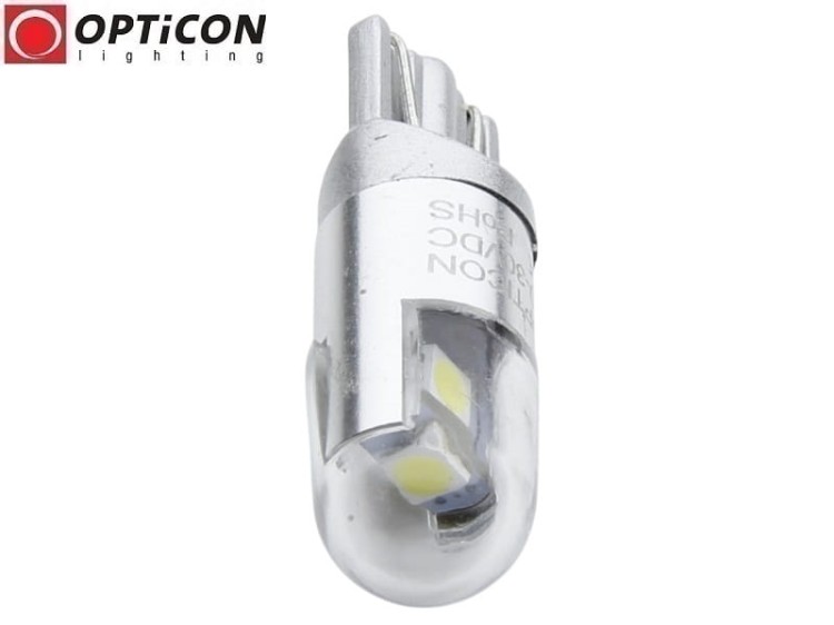 Żarówka Led W5W T10 12V DC 3x SMD3030 Biały Zimny 6000K OPTICON PREMIUM
