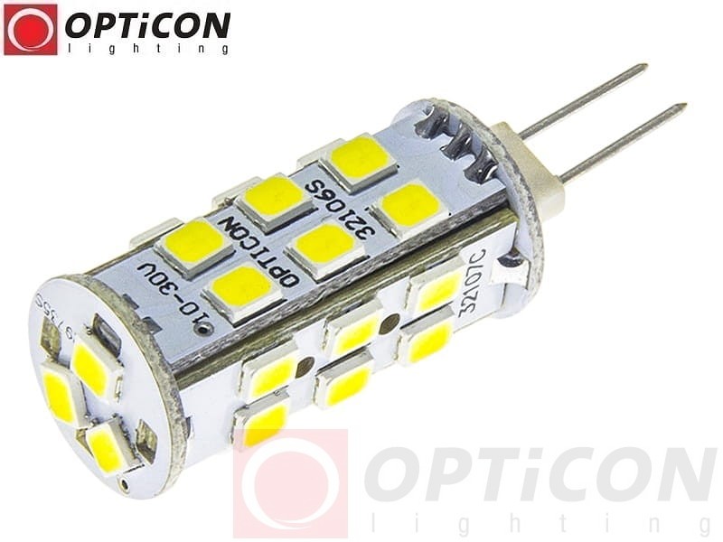 Żarówka HP24W LED 3W 10-30V DC 27x SMD 2835 Biały Zimny 6000K 12V 24V Opticon Premium