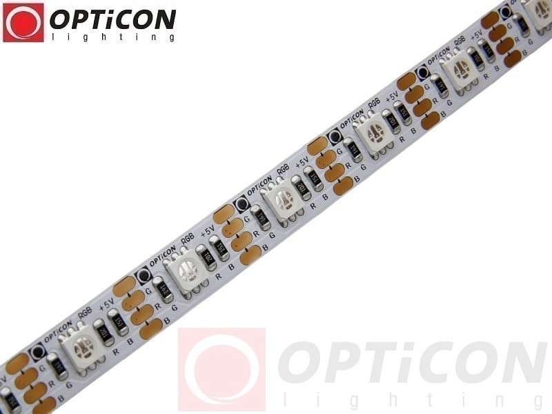 Taśma LED 5V DC 240x SMD 5050 10mm IP20 9,6W Wielokolorowa RGB OPTICON PREMIUM