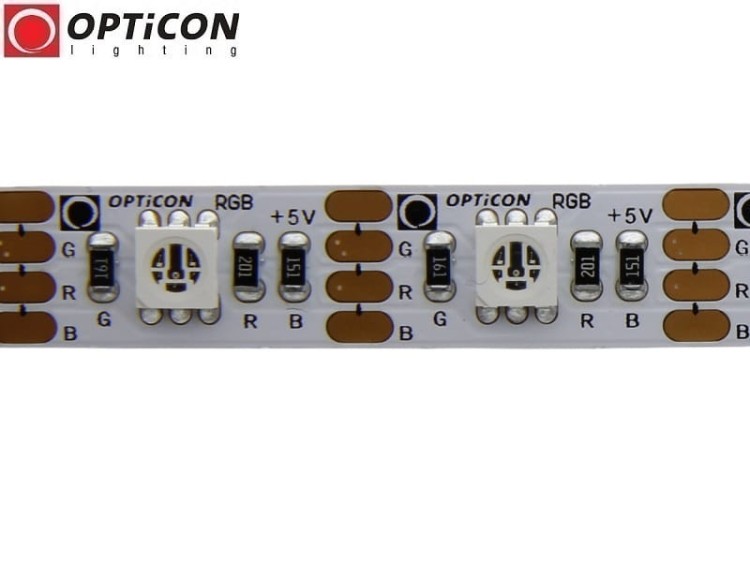 Taśma LED 5V DC 240x SMD 5050 10mm IP20 9,6W Wielokolorowa RGB OPTICON PREMIUM