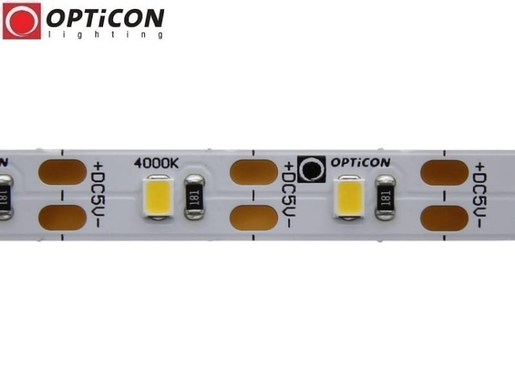 Taśma LED 5V 300 SMD 2835 8mm IP20 3,6W/m Biały Neutralny 4000K OPTICON PREMIUM