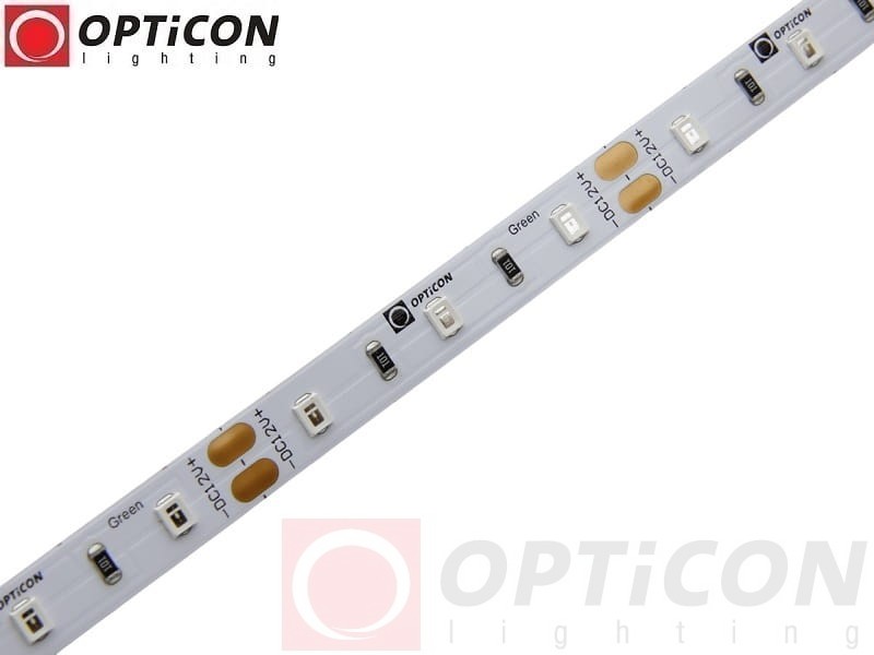 Taśma LED 12V 300 SMD 2835 8mm IP20 4,8W/m Kolor Zielony OPTICON PREMIUM