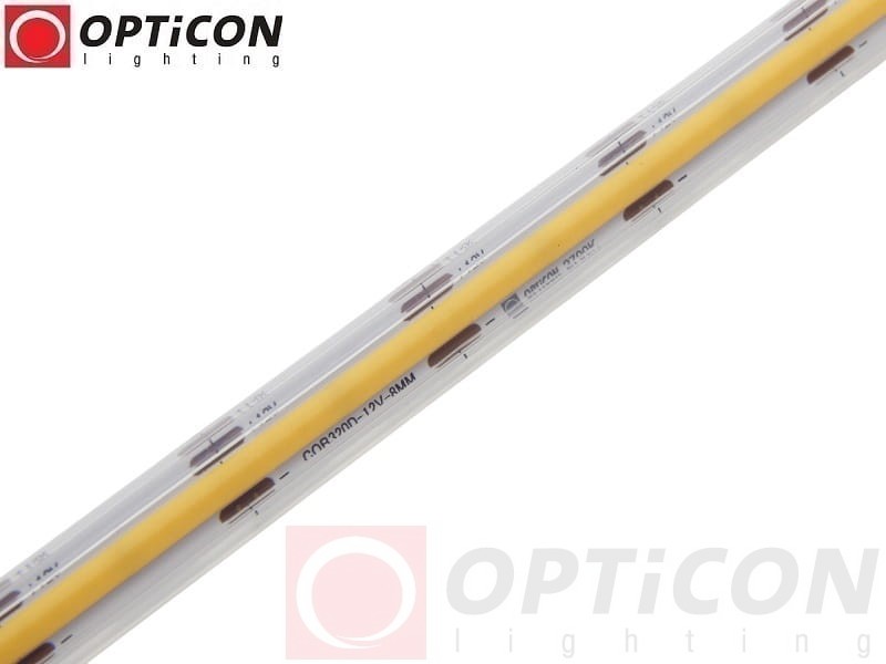 Taśma LED 12V COB 1600 SMD 10mm IP68 8W/m Biały Ciepły 2700K OPTICON PREMIUM