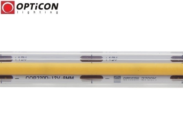 Taśma LED 12V COB 1600 SMD 10mm IP68 8W/m Biały Ciepły 2700K OPTICON PREMIUM