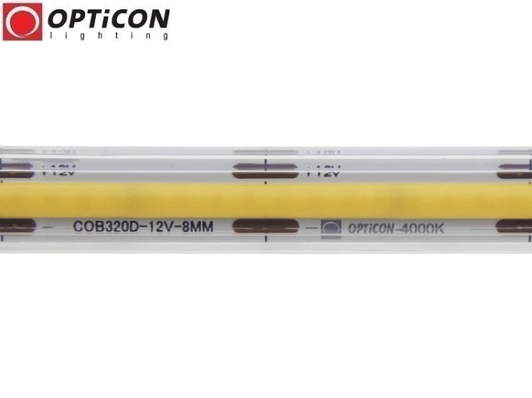 Taśma LED 12V COB 1600 SMD 10mm IP68 8W/m Biały Neutralny 4000K OPTICON PREMIUM