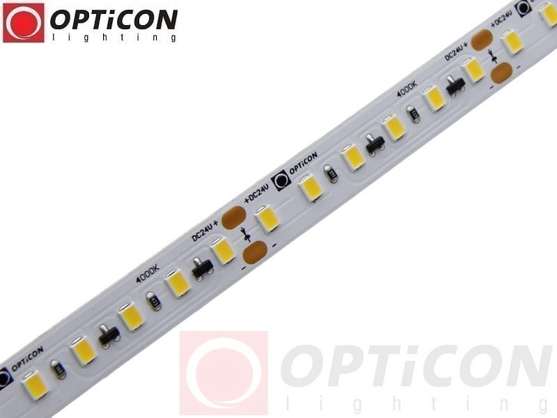 Taśma LED 24V DC Biały Neutralny 4000K 600 SMD 2835 10mm IP20 8,5W /m Ultra Long OPTICON PREMIUM