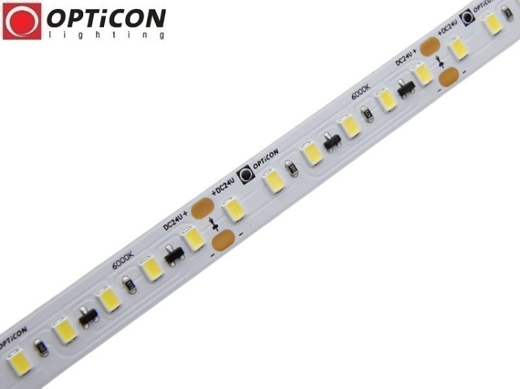 Taśma LED 24V DC Biały Zimny 6000K 600 SMD 2835 10mm IP20 8,5W /m Ultra Long OPTICON PREMIUM