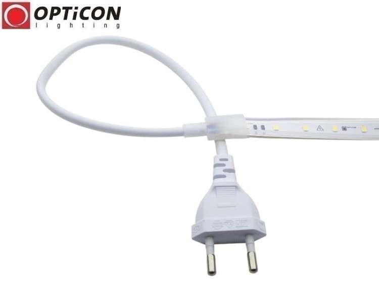 Taśma LED 230V AC Biały Neutralny 4000K 7W/m IP68 12mm 300 SMD 2835 OPTICON PREMIUM