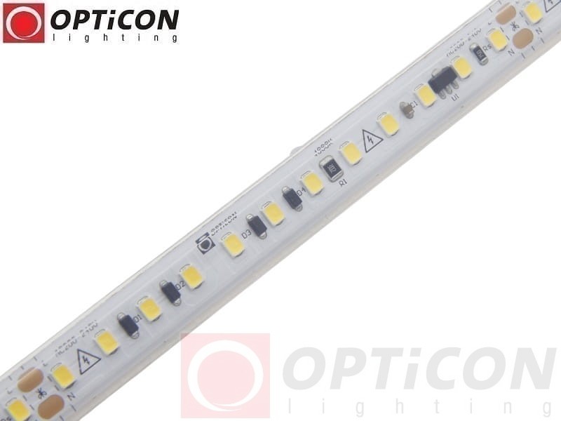 Taśma LED 230V AC Biały Neutralny 4000K 14W/m IP68 12mm 600 SMD 2835 OPTICON PREMIUM