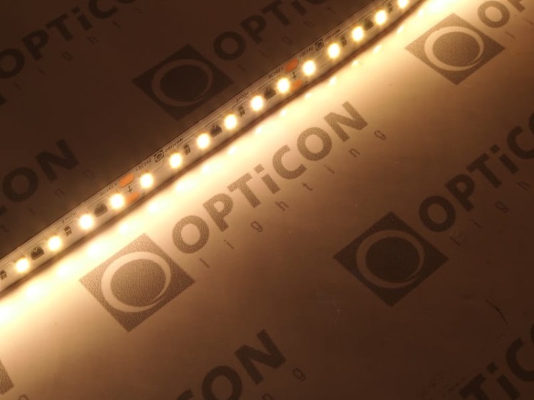 Taśma LED 24V DC Biały Ciepły 2700K 600 SMD 2835 10mm IP20 8,5W /m Ultra Long OPTICON PREMIUM