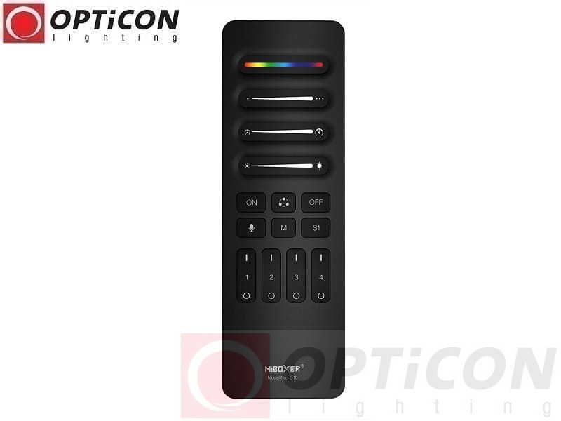 Pilot Cyfrowych Taśm LED MIBOXER C10 Digital SPI Mono / CCT / RGB / RGBW Radiowy 2,4G 4x Strefowy