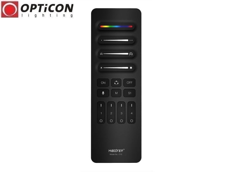 Pilot Cyfrowych Taśm LED MIBOXER C10 Digital SPI Mono / CCT / RGB / RGBW Radiowy 2,4G 4x Strefowy