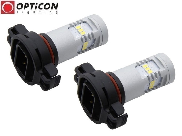 Audi A3 8P - Światła do jazdy dziennej LED DRL Ps19W OPTICON PREMIUM - Zestaw 2 żarówki