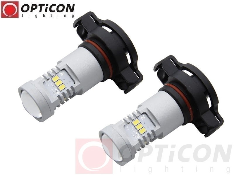 Peugeot 208 - Światła Przeciwmgłowe LED DRL PSX24W OPTICON PREMIUM - Zestaw 2 żarówki