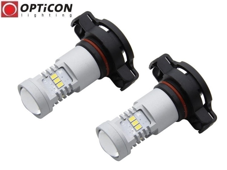 Peugeot 208 - Światła Przeciwmgłowe LED DRL PSX24W OPTICON PREMIUM - Zestaw 2 żarówki
