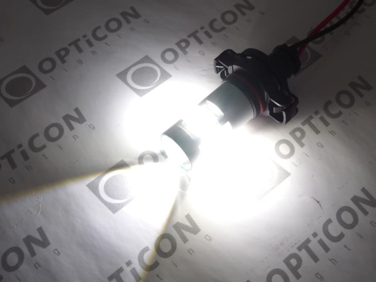 Peugeot 3008 I - Światła Przeciwmgłowe LED DRL PSX24W OPTICON PREMIUM - Zestaw 2 żarówki