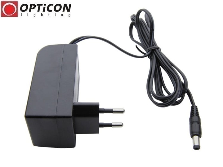 Zasilacz OPTICON 12V 2A 24W do Taśm Led z 230V do 12V Wtyczkowy Czarny
