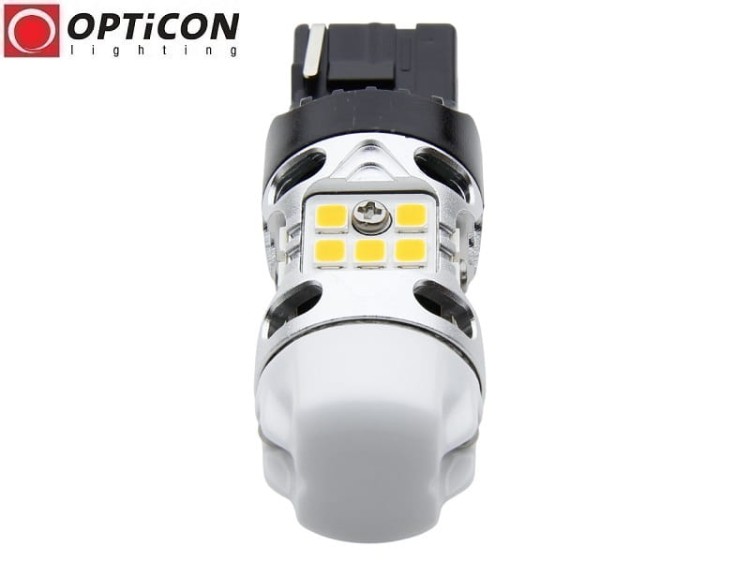 Żarówka Led Wy21W T20 7440 12V SMD3030 POMARAŃCZOWY CANBUS OPTICON PREMIUM