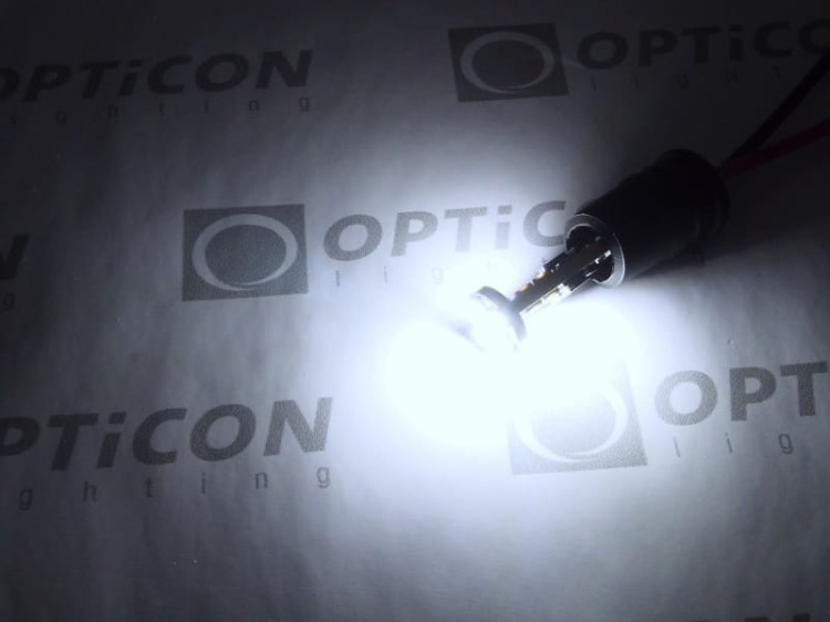 Żarówka Led W5W T10 12V DC 12x SMD 3030 Biały Zimny 8000K OPTICON PREMIUM