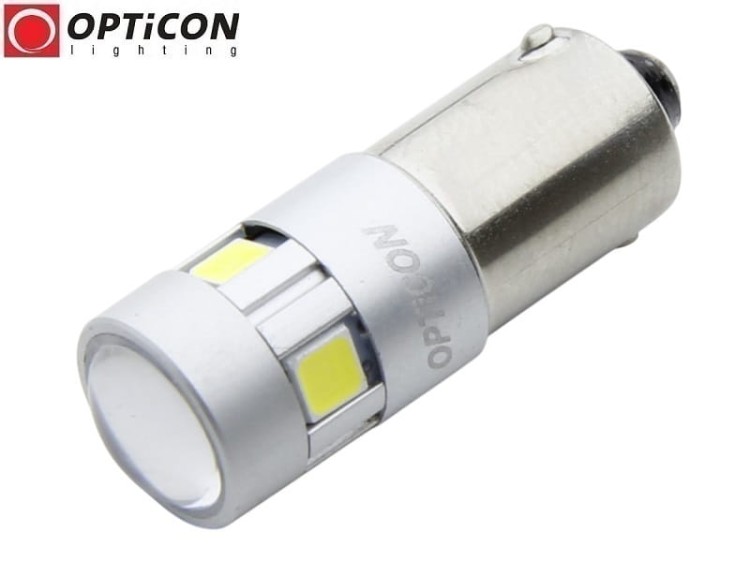 Żarówka Led T4W Ba9s 12V 5x SMD3030 Biały Zimny 6000K OPTICON Premium