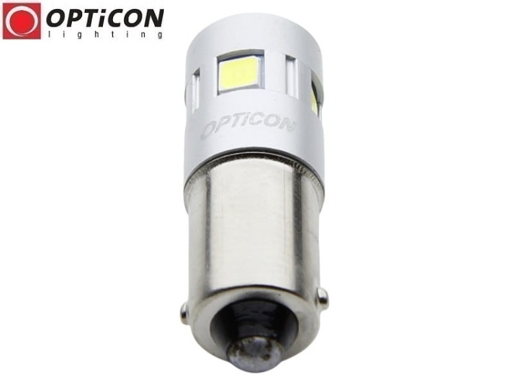 Żarówka Led T4W Ba9s 12V 5x SMD3030 Biały Ciepły 3000K OPTICON Premium