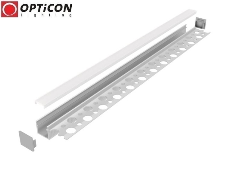 Profil LED GK Slim Single Srebrny aluminium anodowane - 200 cm
