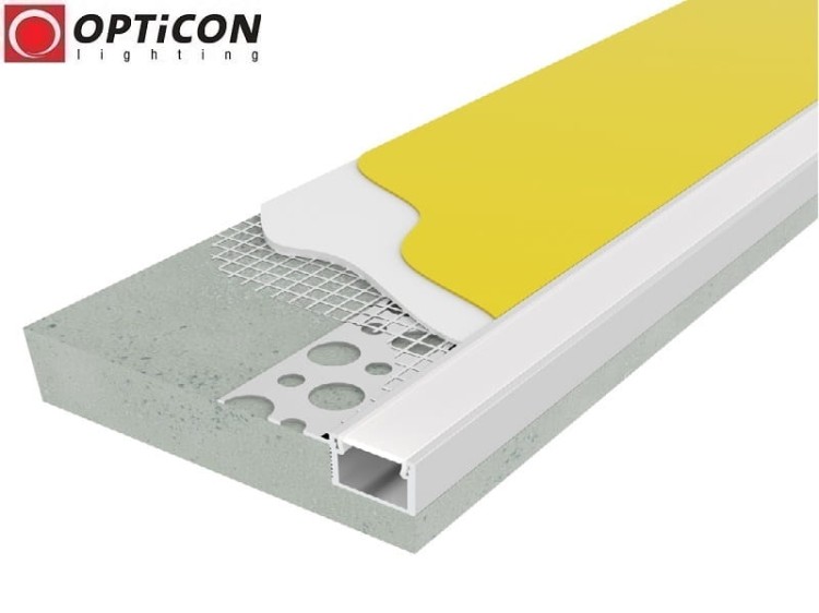Profil LED GK Slim Single Srebrny aluminium anodowane - 200 cm