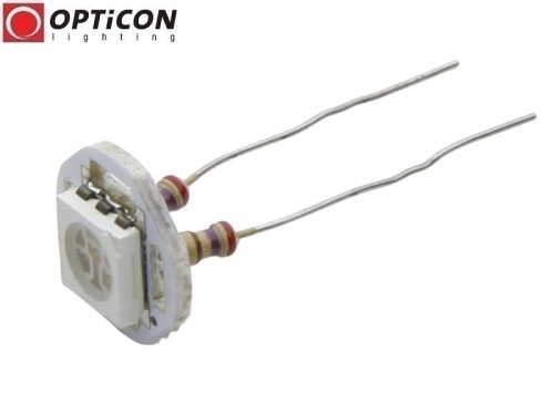 Moduł Świetlny LED 5mm 12V DC 1x SMD5050 Kolor Czerwony
