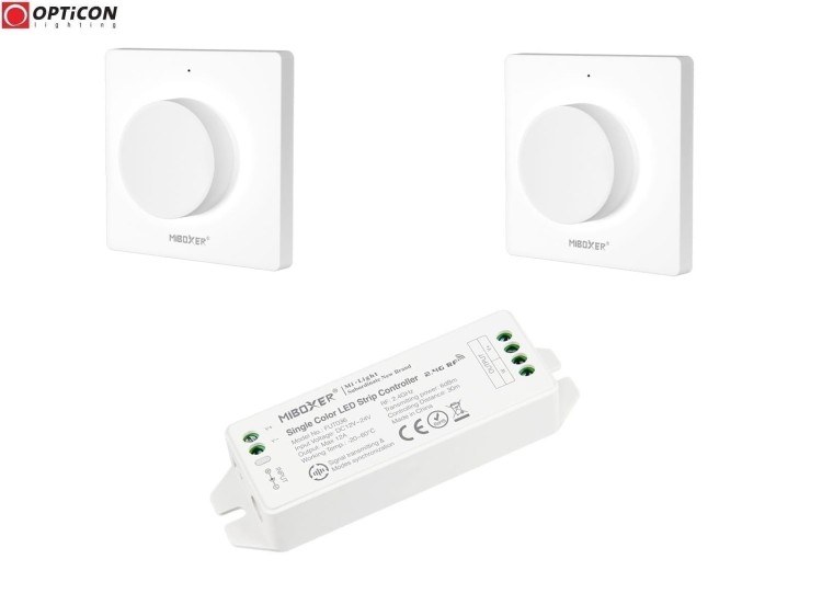 Sterownik Taśm LED MONO MiLight Radiowy 12A 12V / 24V DC 2x Pilot K1 Jednostrefowy