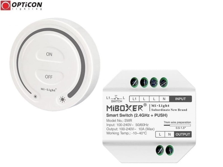 Bezprzewodowy włącznik 230V AC 10A Miboxer Pilot Radiowy 1 strefowy