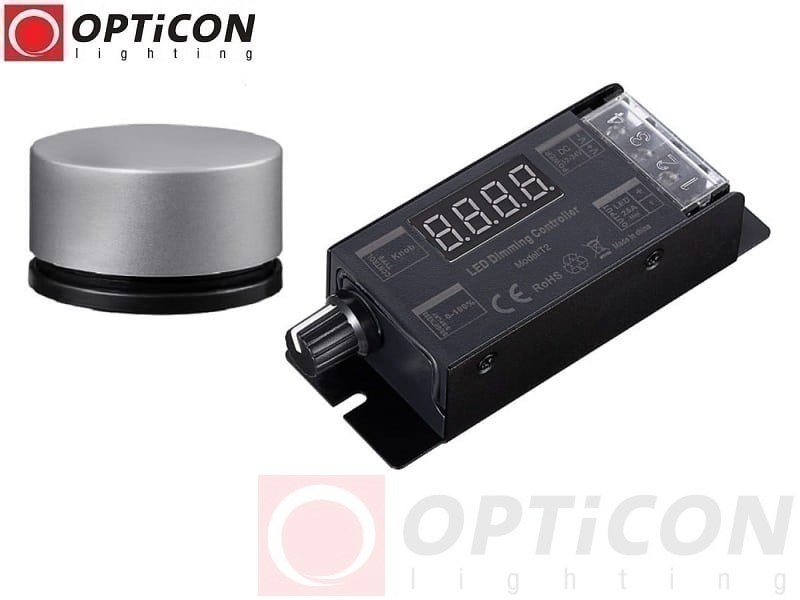Sterownik Taśm LED MONO OPTICON Radiowy 25A 12V / 24V DC Pilot Jednostrefowy