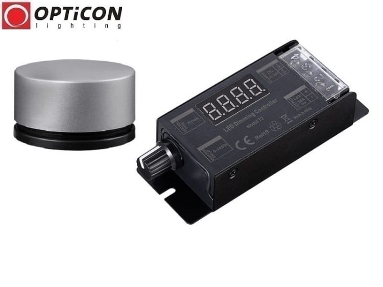 Sterownik Taśm LED MONO OPTICON Radiowy 25A 12V / 24V DC Pilot Jednostrefowy