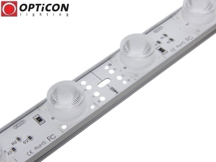 Lampa Liniowa LED IP67 100cm 18W 10x60st 18x SMD3030 Wielokolorowa RGB z zasilaczem 230V