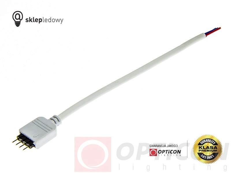 Konektor do Taśm Led RGB 10mm 4pin męski - Połączenie ze sterownikiem