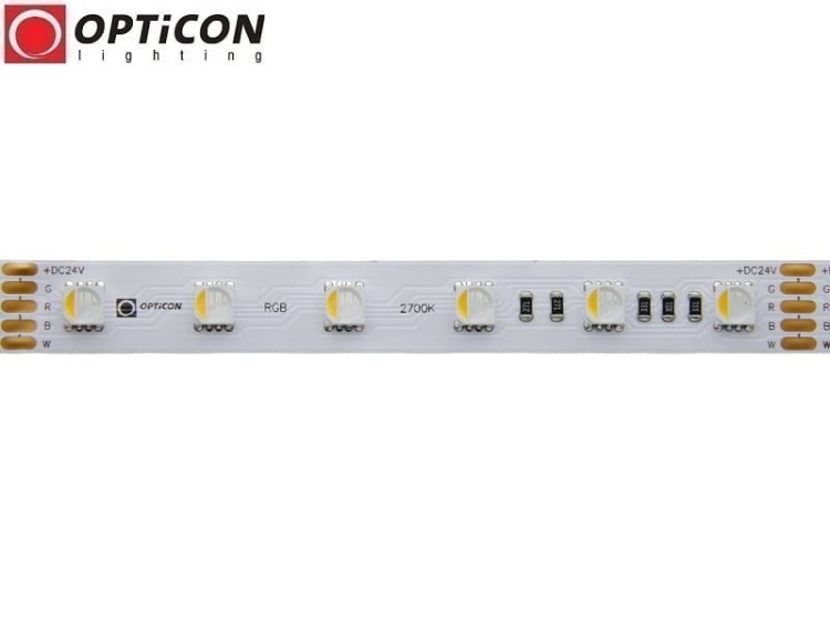 Taśma LED 24V 300x SMD 5050 4in1 12mm IP20 19,2W RGBW + Biały Ciepły 2700K OPTICON PREMIUM