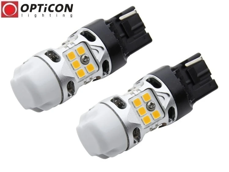 Ford Kuga II - Światła kierunkowskazów LED Wy21W T20 CANBUS Opticon Premium - Zestaw 2 żarówki