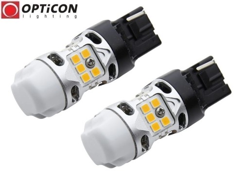 Fiat 500L - Światła kierunkowskazów LED Wy21W T20 CANBUS Opticon Premium - Zestaw 2 żarówki