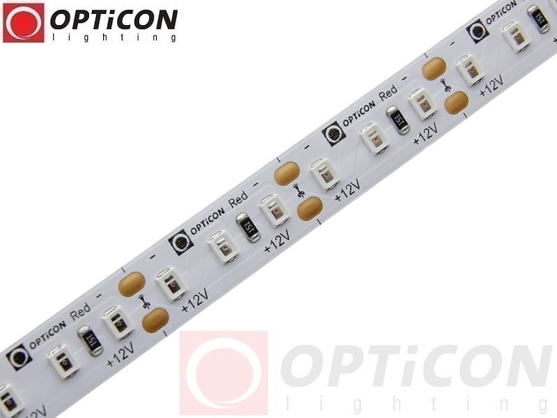 Taśma LED 12V 600 SMD 2835 10mm IP20 19,2W/m Kolor Czerwony OPTICON PREMIUM