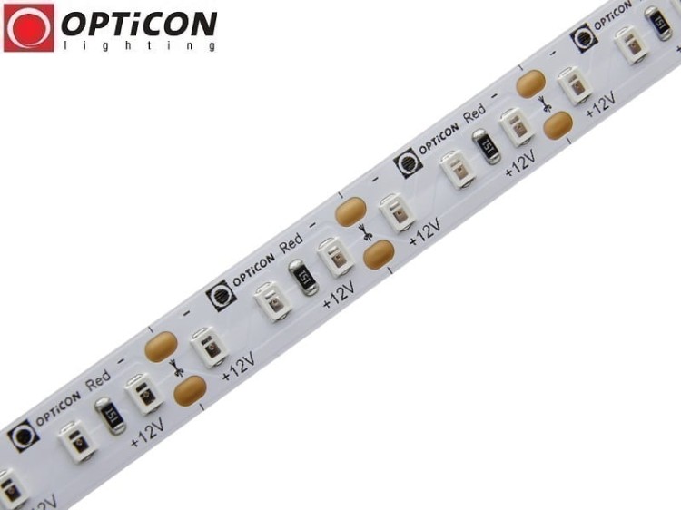 Taśma LED 12V 600 SMD 2835 10mm IP20 19,2W/m Kolor Czerwony OPTICON PREMIUM