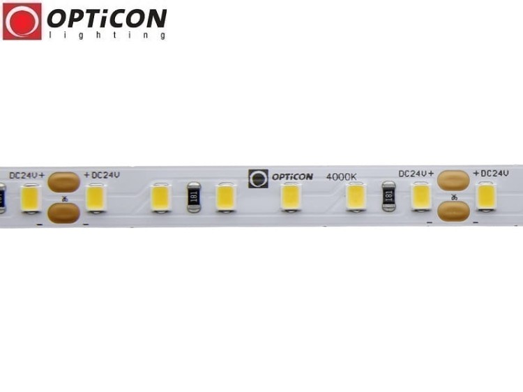 Taśma LED 24V 600 SMD 2835 8mm IP20 9,6W/m Biały Neutralny 4000K OPTICON PREMIUM