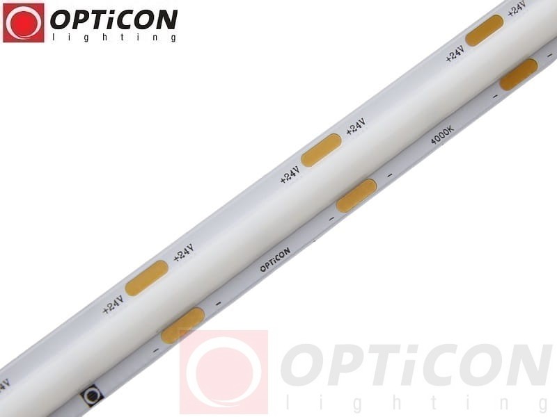 Taśma LED 24V COB 1440 SMD 10mm IP20 15W/m Biały Neutralny 4000K OPTICON PREMIUM