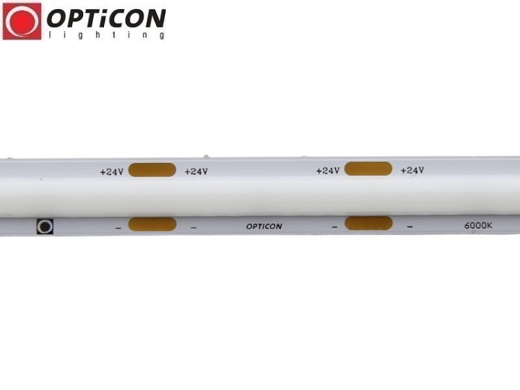 Taśma LED 24V COB 1440 SMD 10mm IP20 15W/m Biały Zimny 6000K OPTICON PREMIUM