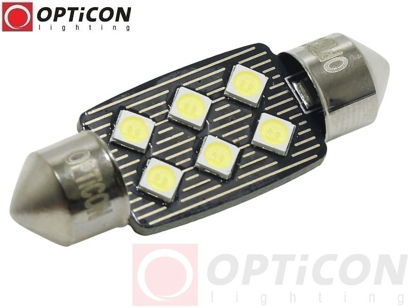 BMW - Oświetlenie tablicy rejestracyjnej LED Żarówka C5W 36mm Opticon PREMIUM - 1 sztuka