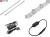 Lampa Smugowa LED IP20 200cm 56W 10x60st 36x SMD3030 Biały Zimny 10000K z zasilaczem 230V