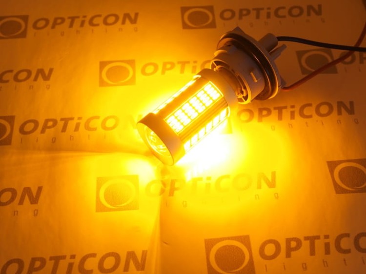 Mini Cooper USA - Światła kierunkowskazów LED P21W Ba15s CANBUS Opticon Premium - Zestaw 2 żarówki