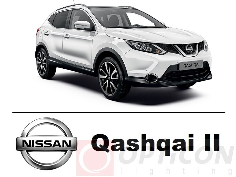 Nissan Qashqai II - Zestaw oświetlenie kabiny LED 4000K Standard - 9 / 10 żarówek